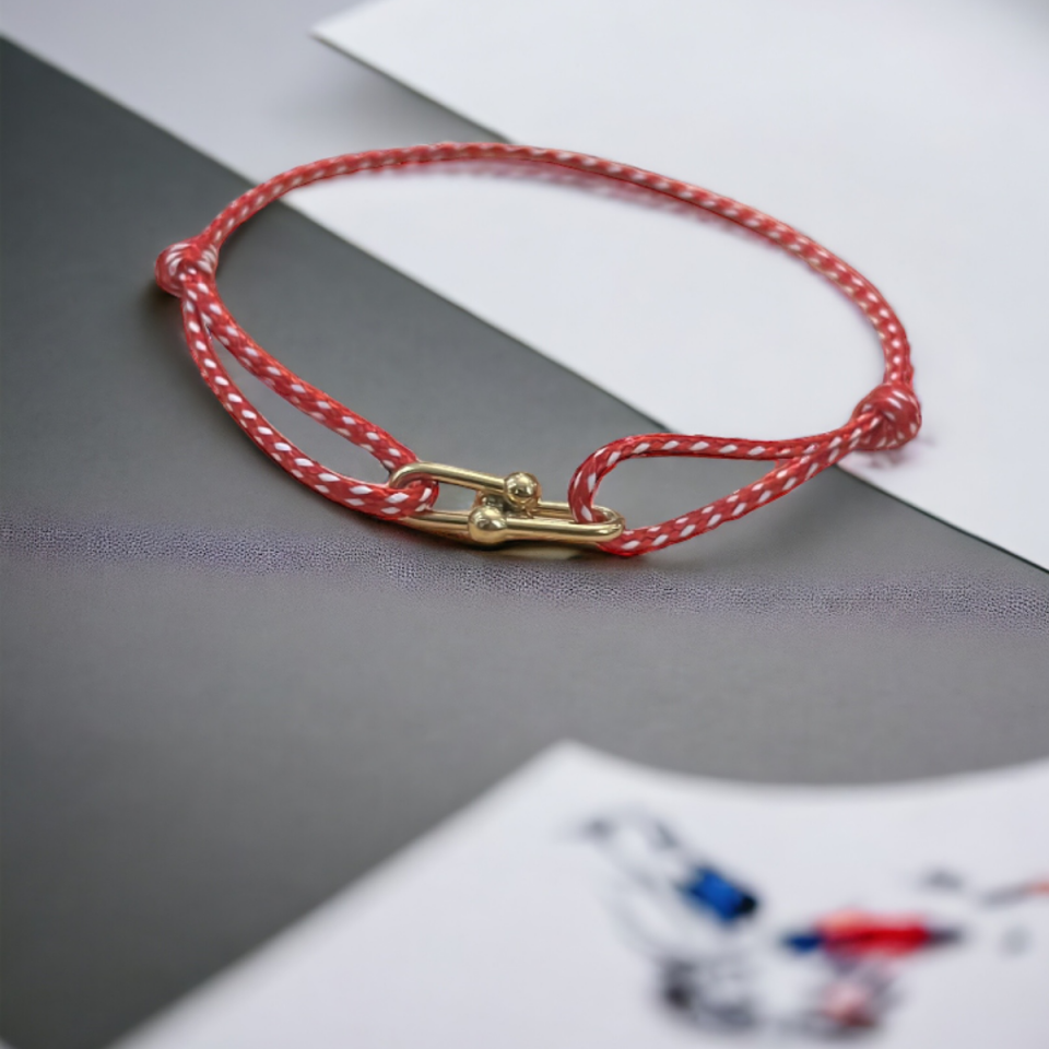 Tiffany İp Bileklik Gold