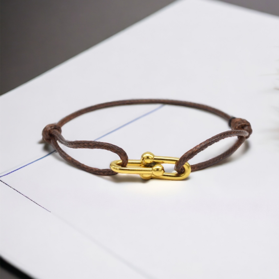 Tiffany İp Bileklik Gold