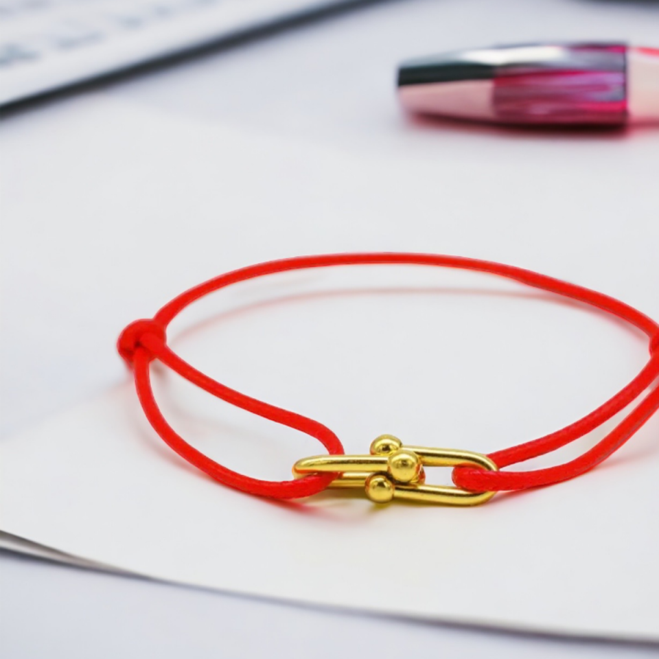 Tiffany İp Bileklik Gold