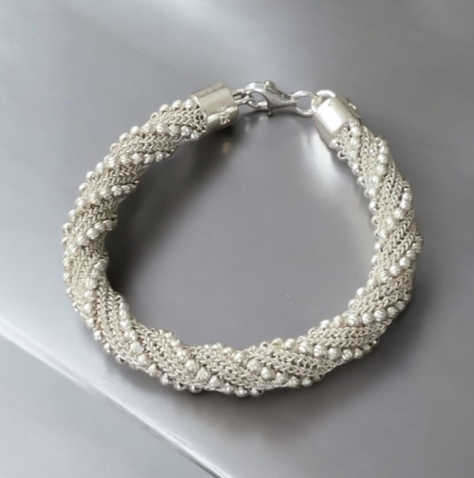 925  Ayar Gümüş Dorika Spiral Bileklik